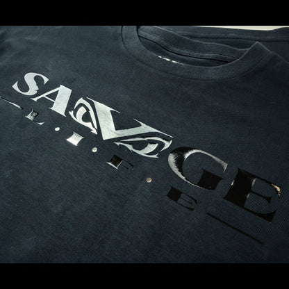 SAVAGELIFE LOGO CLEARPRINT TEE BK