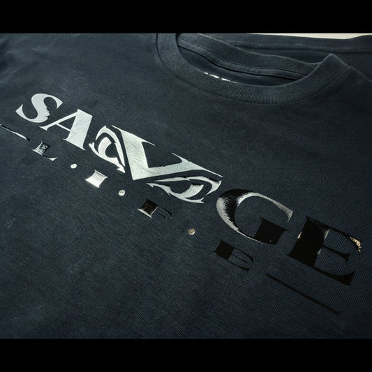 SAVAGELIFE LOGO CLEARPRINT TEE BK