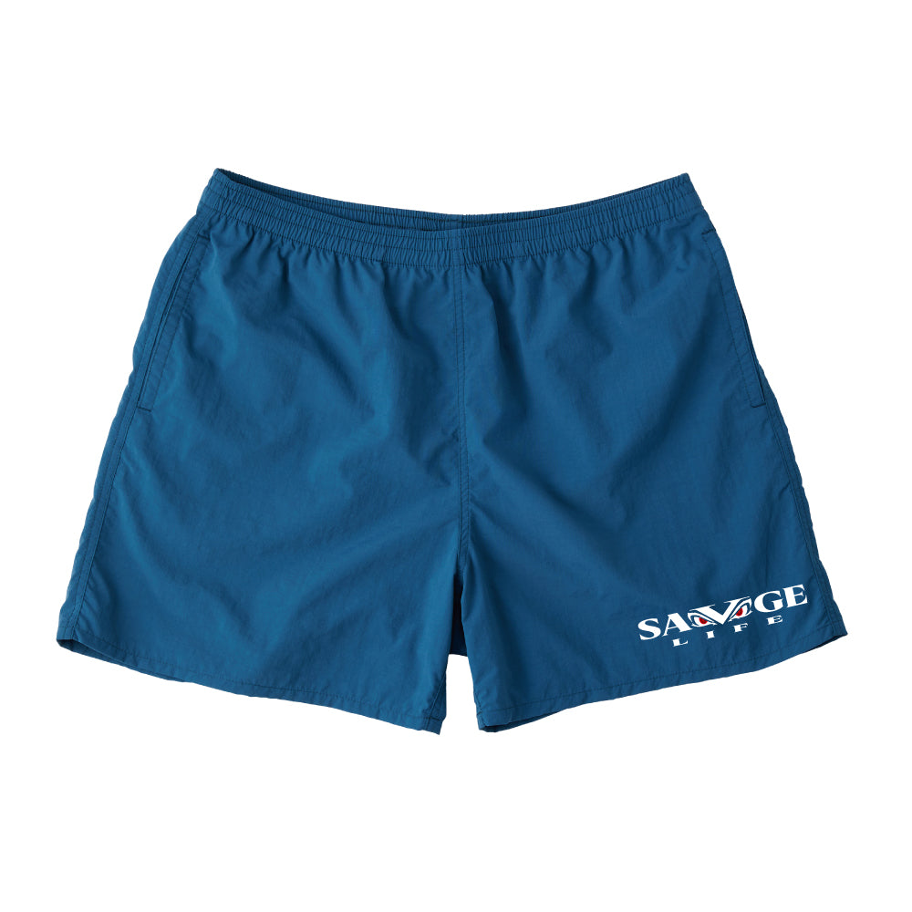 SAVAGELIFE-LOGO-NYLON-SHORTS-BL