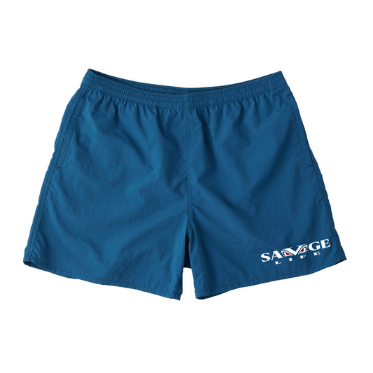 SAVAGELIFE-LOGO-NYLON-SHORTS-BLACK