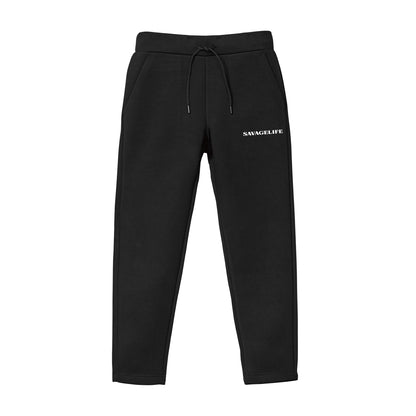 SAVAGELIFE-LOGOTYPE-DOUBLEKNIT-PANTS-BK