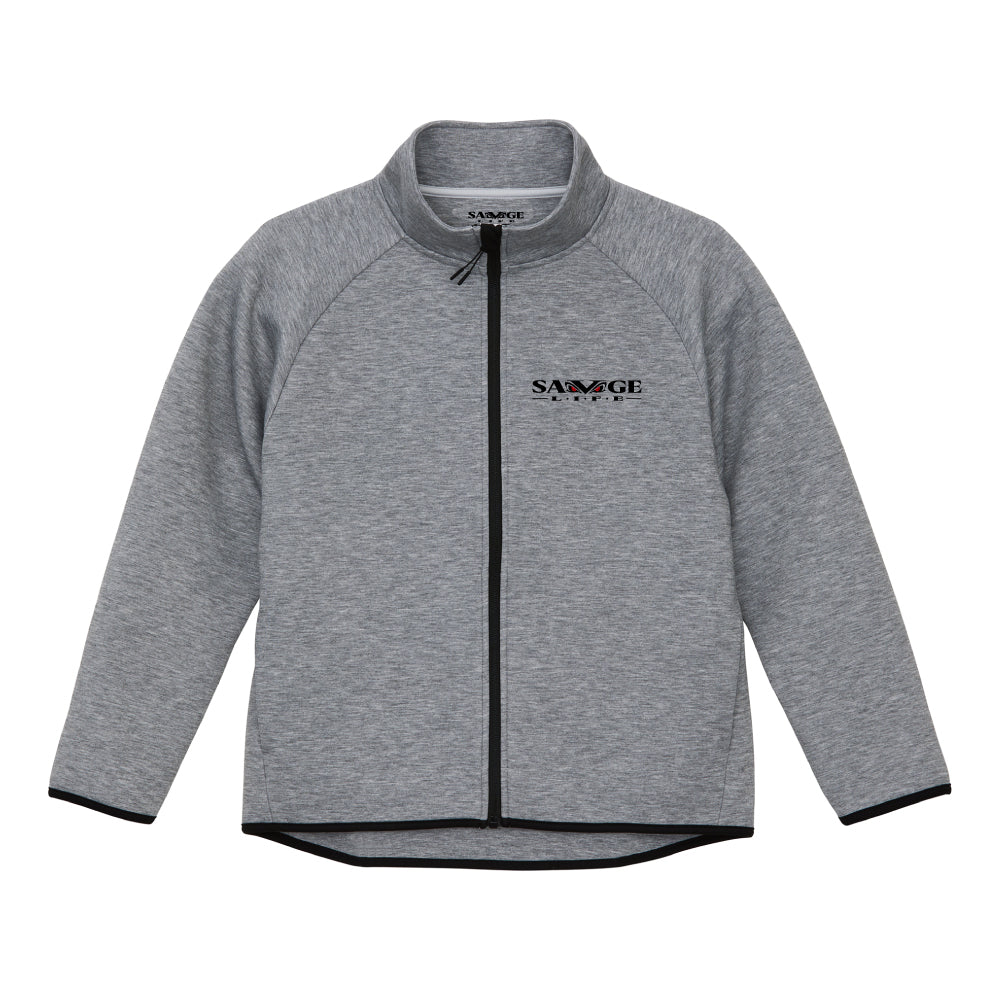 SAVAGELIFE-LOGO-DOUBLEKNIT-ZIPJACKET-GY