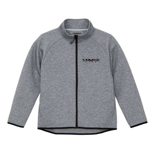 SAVAGELIFE-LOGO-DOUBLEKNIT-ZIPJACKET-GY