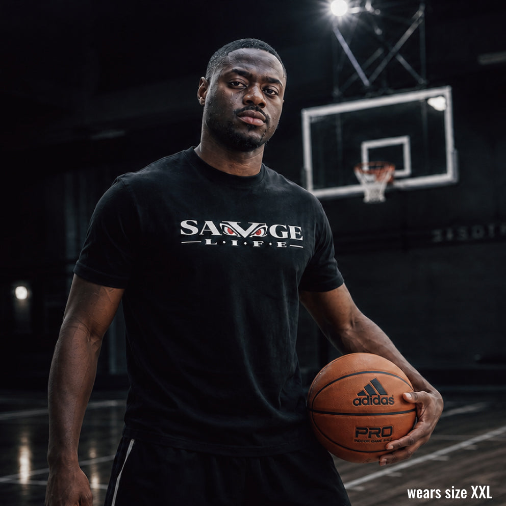 SAVAGELIFE LOGO TRAINING TEE BK