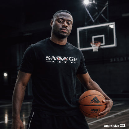 SAVAGELIFE LOGO TRAINING TEE BK